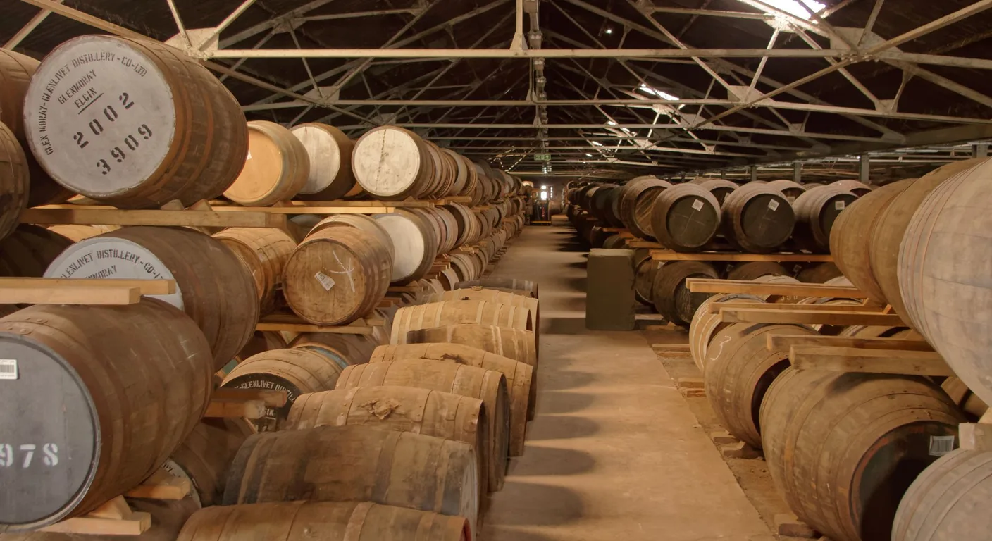 How warehouse position changes a barrel as it ages
