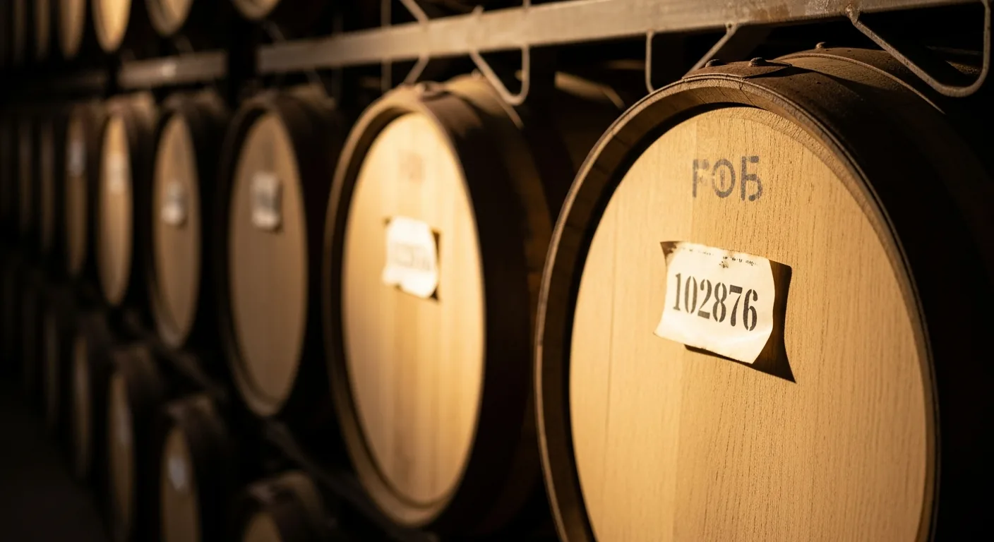 Barrel valuation and inventory accounting for distilleries