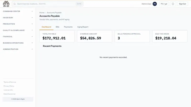 Spirit Sight Accounts payable demo